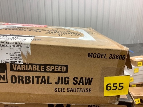 6.6-Amp Variable Speed Orbital Jig Saw with Laser and LED Light - Lot 655