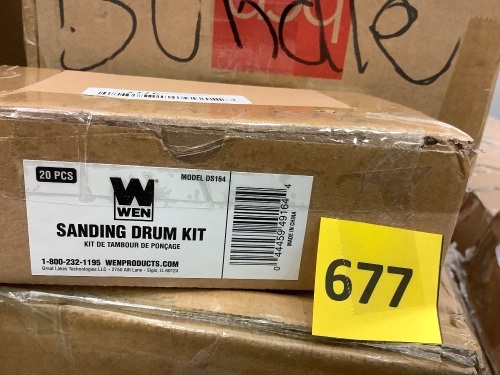 20-Piece Sanding Drum Kit for Drill Presses and Power Drills - Lot 677