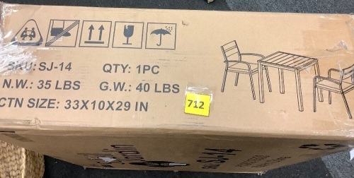 3 Pcs Patio Bistro Set - Lot 712