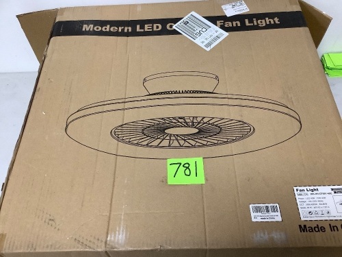 Ceiling Fan Light - Lot 781