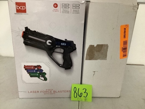 Set of 4 Infrared Laser Tag Guns and Vests for Kids & Adults - Lot 863