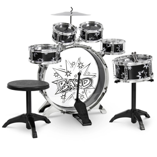 11-Piece Kids Beginner Drum Percussion Musical Instrument Toy Set - Lot 892