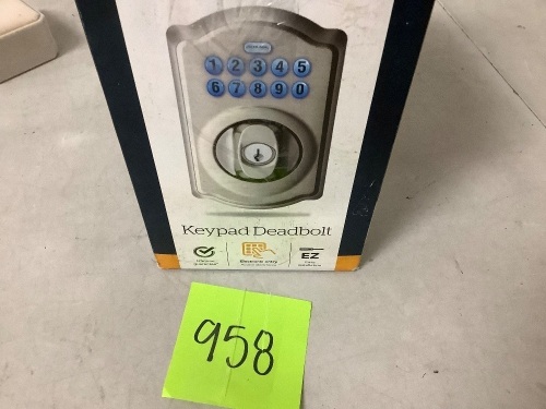 Schlage Keypad Deadbolt - Lot 958