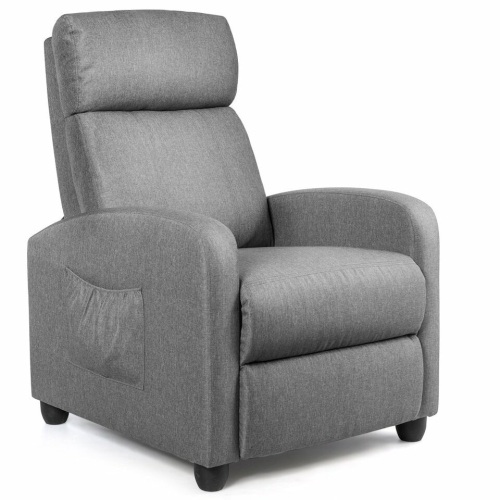 Pu Leather Massage Recliner Chair With Footrest - Lot 1066