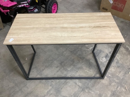 Wood Top Folding Table w/ Metal Legs - Lot 1109