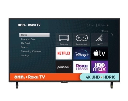 onn. 43” Class 4K UHD Roku Smart TV, Powers Up, Appears New, Retail 248.00 - Lot 6