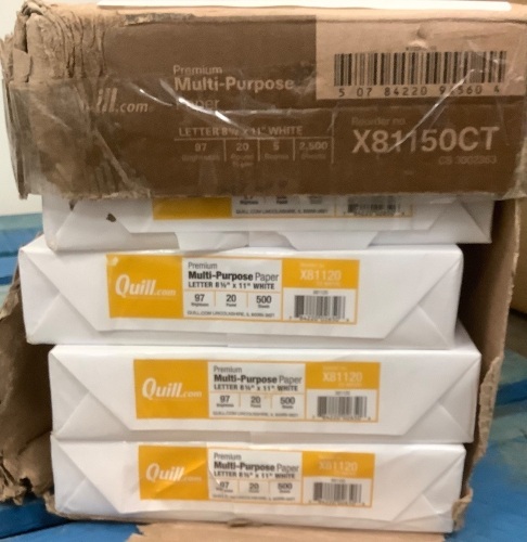 Box of Quill Multipurpose Paper, 8.5x11, Appears New - Lot 34