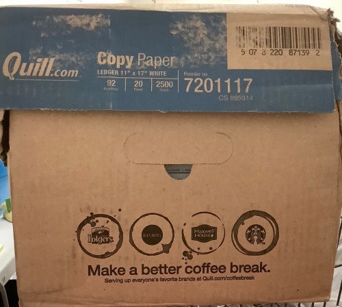 Box of Quill Copy Paper, 11x17, Appears new - Lot 63