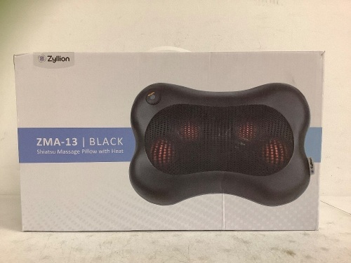 Shiatsu Massage Pillow w/ Heat, Cord is for Car Use, E-Commerce Return - Lot 95