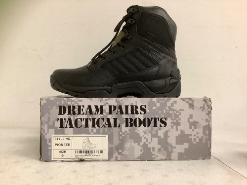Mens Tactical Boots, 9, Appears New - Lot 99