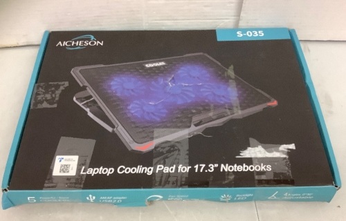 Aicheson Laptop Cooling Pad, No Cord, E-Commerce Return - Lot 125