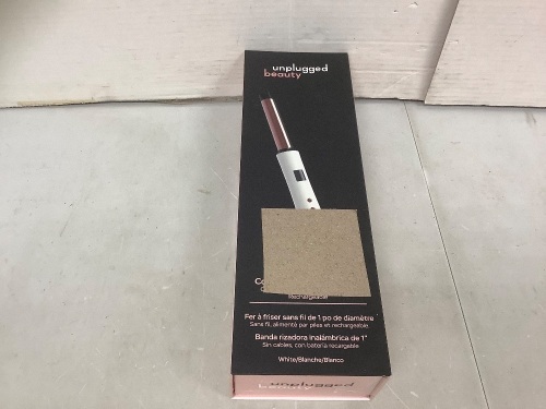 Unplugged Beauty Cordless 1" Curling Wand, Powers Up, E-Commerce Return - Lot 168