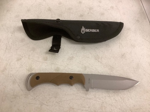 Gerber Knife w/ Sheath, Appears new - Lot 281