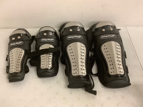 Riding Tribe Stainless Steel Knee Pads Elbow Pads for Motorcycle/ Motocross Racing, Appears New - Lot 295