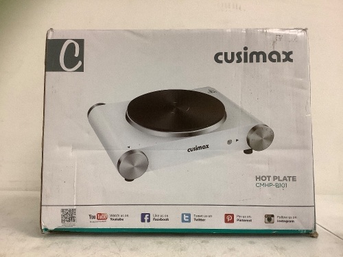 Cusimax Hot Plate, Powers Up, Appears New - Lot 296