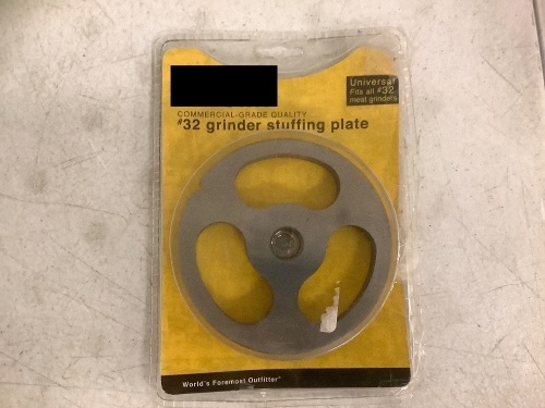 #32 Grinder Stuffing Plate, E-Commerce Return - Lot 339