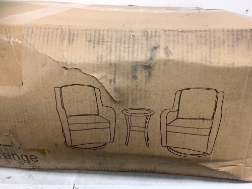 3 Pc Partial Patio Set 1/3, Appears New - Lot 468