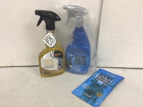Buck Attractant & Scent Elimination Spray Set, E-Commerce Return - Lot 502