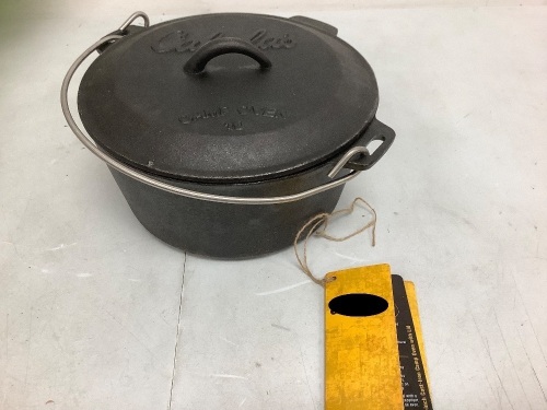 Cast Iron Camp Oven w/ Lid, New - Lot 505