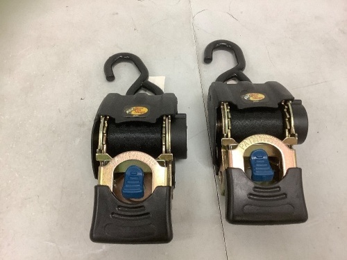 Lot of (2) Tie-Down/Tow Straps, Appear New - Lot 515