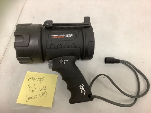 Rechargeable LED Spotlight, Charger Not Included, Powers Up, New - Lot 625