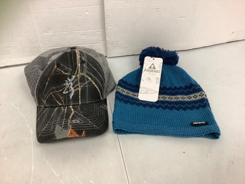 Lot of (2) Hats, Loose Tag on Beanie, Appears New - Lot 694
