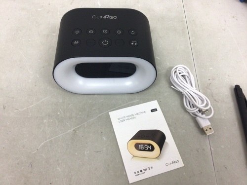 Cunmiso White Noise Machine, Powers Up, E-Commerce Return - Lot 721