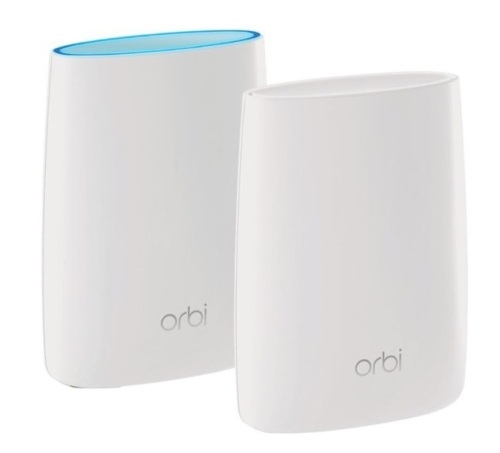 Netgear Orbi AC3000 Tri-Band Mesh Wi-Fi System, 2 pack, Powers Up, E-Commerce Return - Lot 733