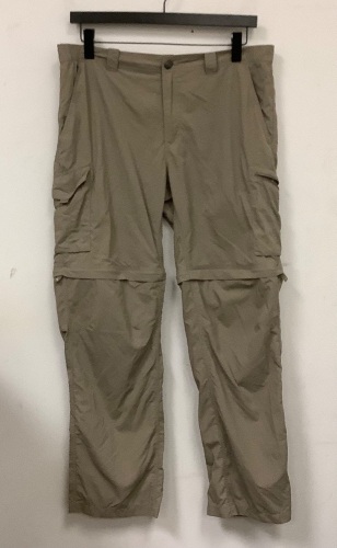 Columbia Mens Zip Off Pants, 38x32, E-Commerce Return - Lot 747