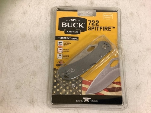 Buck 722 Spitfire Folding Knife, Appears New - Lot 787