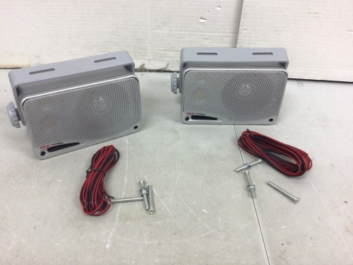 Pyle Hydra Waterproof Marine Box Speakers, Untested, E-Comm Return - Lot 871