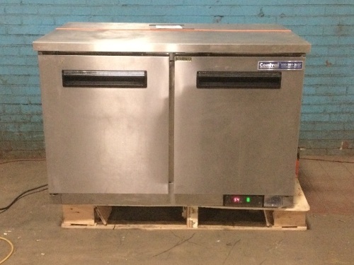 Central Restaurant Products Stainless Steel Prep Table Cooler. For Repair or Parts. Does not get cool - Lot 117