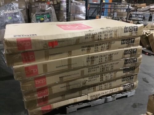 Pallet of (7) Convertible Lounge Futon Sofa Bed w/ Adjustable Back, Tufted Design - Uninspected  - Lot 170