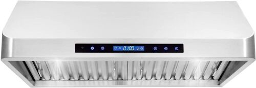 Cosmo COS-QS75 30 in. Under Cabinet Range Hood with 500 CFM, Permanent Filters, LED Lights, Convertible from Ducted to Ductless (Kit Not Included) in Stainless Steel - Lot 196