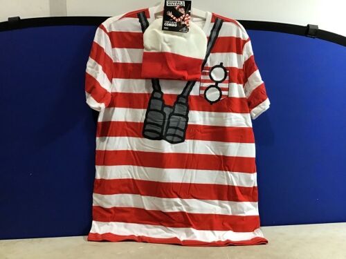 Case of (6) Where's Waldo Men's T Shirt & Beanie Combo, XL  - Lot 234