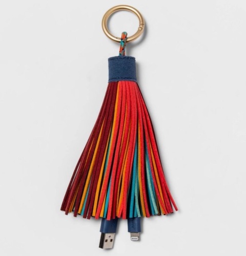 Case of (12) heyday 12" Lightning to USB-A Tassel Keychain Cables - Lot 248