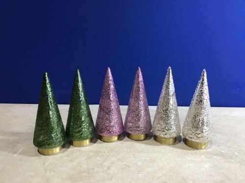 Lot of (6) Opalhouse Glass Tabletop Trees - Lot 257