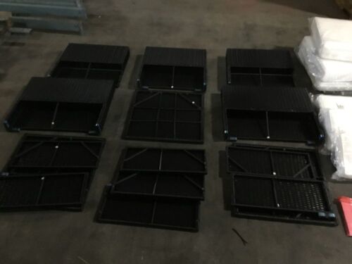 Complete Outdoor Wicker Patio Sofa, Black with White Cushions - Lot 289