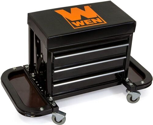 WEN 73015 Garage Glider Rolling Tool Chest Seat - Lot 301