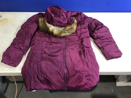 Valuker Women's Down Coat With Fur Hood With 90% Down, XL - Lot 342