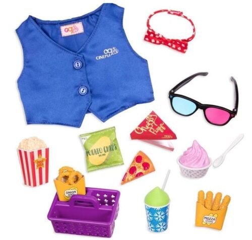 Lot of (4) Our Generation Cinema Snacks with Play Food Accessory Set for 18" Dolls - Lot 347