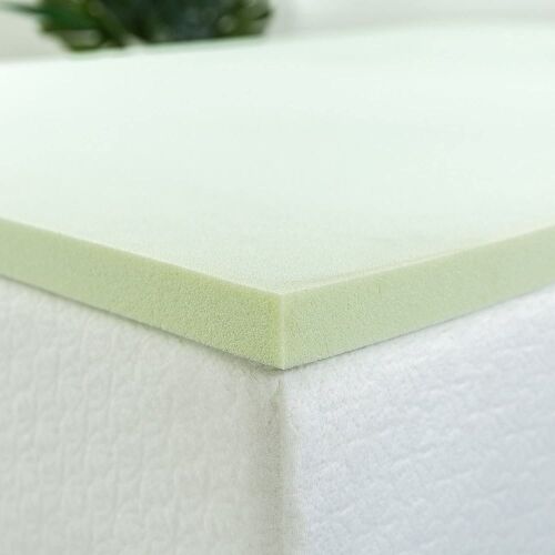 ZINUS 1.5 Inch Green Tea Memory Foam Mattress Topper, Short Queen  - Lot 361