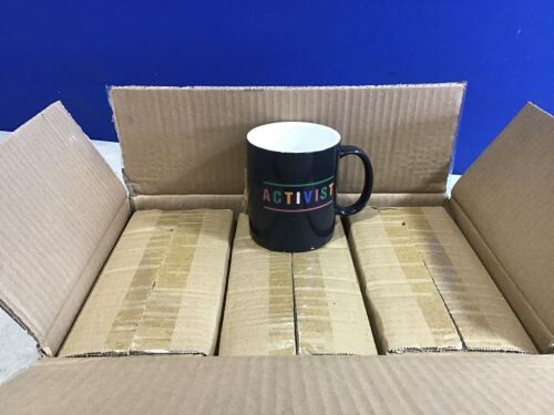 Case of (6) Room Essentials "ACTIVIST" Stoneware Mugs - Lot 461