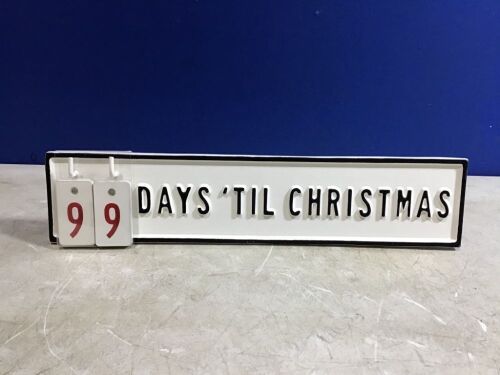 Hearth & Hand Advent Calendar Sign  - Lot 465