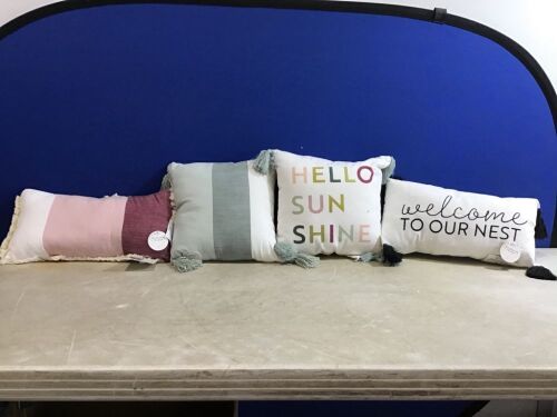 Lot of (12) Throw Pillows - 3 of Each Style Pictured - Lot 469