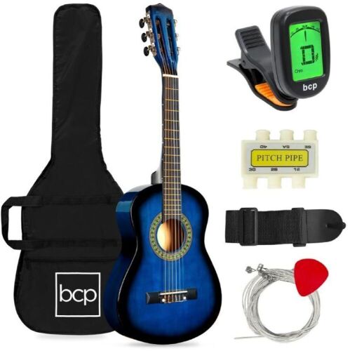 Kids Acoustic Guitar Beginner Starter Kit with Carrying Case - 30in - Lot 576