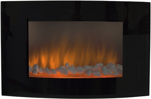 1500W Heat Adjustable Electric Wall Mount & Free Standing Fireplace Heater with Glass  - Lot 627