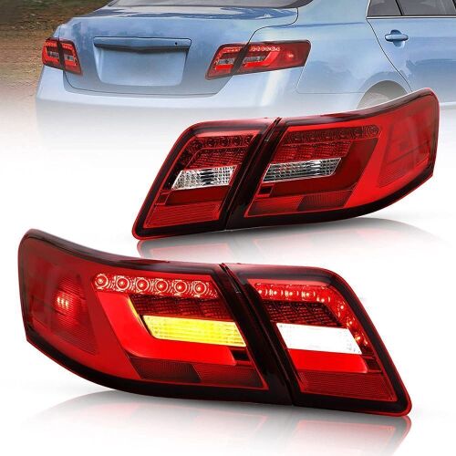VLAND LED Tail Lights Compatible with Toyota Camry 2007-2011 with 3D Light Bar, Not Fit LE Models and Hybrid - Lot 680