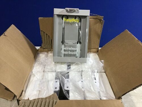 Case of (12) heyday Molded Tip Braided Bluetooth Wireless Earbuds, Skylight Blue  - Lot 763