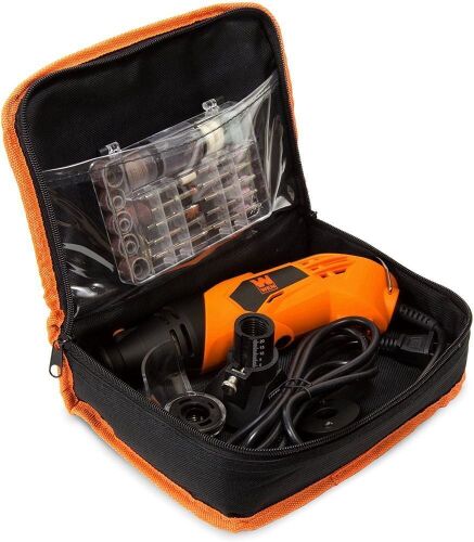 WEN 23114 1.4-Amp High-Powered Variable Speed Rotary Tool with Cutting Guide, LED Collar, Carrying Case and Flex Shaft - Lot 786